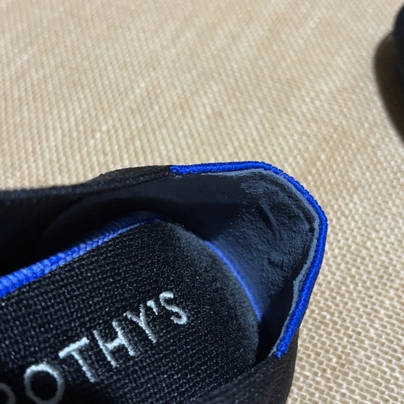 Rothy's Women The Flat Ballerina Knit Slip On Rounded Toe Black Sz 7 READ Washed - Picture 9 of 11